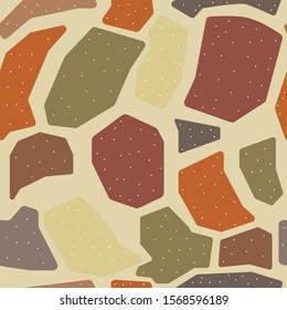 Cute Scandinavian Terracotta Pattern in modern colours. Modern abstract art for prints.  Nordic Design