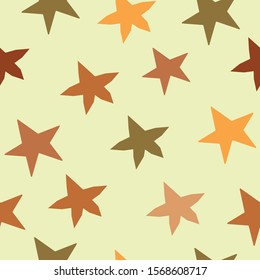 Cute Scandinavian Terracotta Pattern in modern colours. Cute Triangles in green and yellow. Modern abstract art for prints.  Nordic Design.