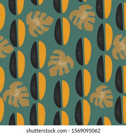 Cute Scandinavian Terracotta Pattern in modern colours. Plant Terracotta Vibes. Modern abstract art for prints.  Nordic Design