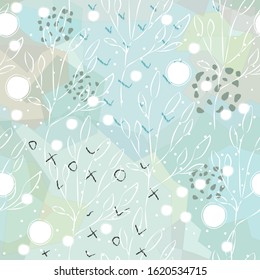 Cute Scandinavian Terracotta Pattern in modern colours. Plant Terracotta Vibes. Modern abstract art for prints.  Nordic Design