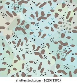Cute Scandinavian Terracotta Pattern in modern colours. Plant Terracotta Vibes. Modern abstract art for prints.  Nordic Design
