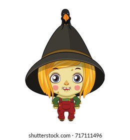 Cute scarecrow illustration