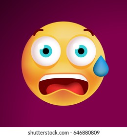 Featured image of post Emoji Assustado Vetor categor as caritas emociones caras preocupadas cara asustada emoji