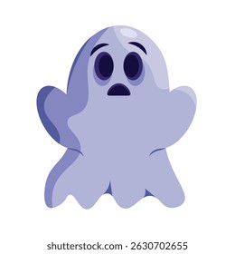 Personagem fantasma de halloween assustado bonito ilustração Vetor