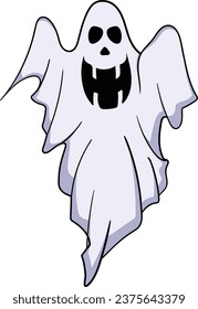 Cute and scary little ghost