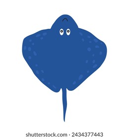 Cute scat vector illustration. Sea life element. Marine animals