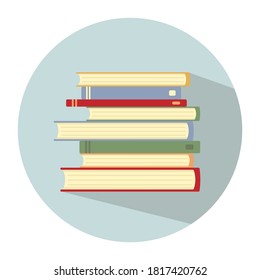 Cute School books. School activities. Back to School isolated objects on white background. Great illustration for a school books and more. VECTOR.