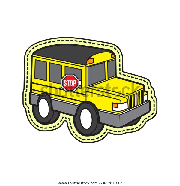 cute school bus vector\
cartoon