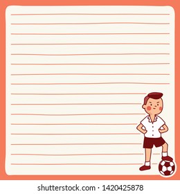 Cute school kids illustration elements for notebook, diary, stickers and planner : Vector Illustration