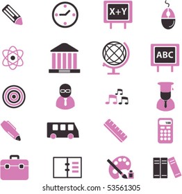 cute school signs - big set. vector