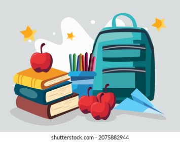 la escuela linda proporciona imágenes con elementos