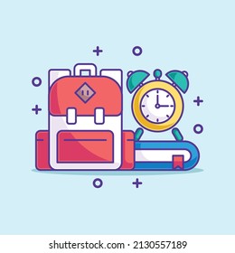 Cute school time with a book