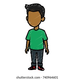 Cute schoolboy cartoon