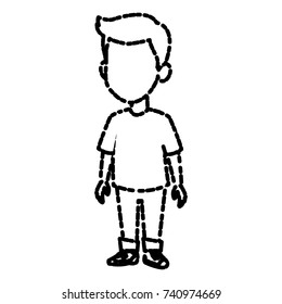 Cute schoolboy cartoon