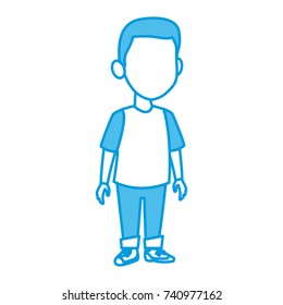 Cute schoolboy cartoon