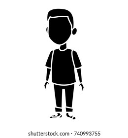 Cute schoolboy cartoon