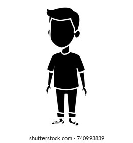 Cute schoolboy cartoon