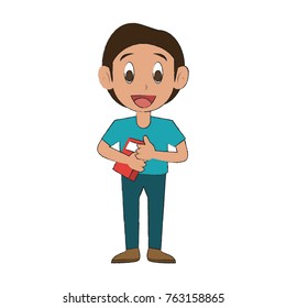 Cute Schoolboy Cartoon Stock Vector (Royalty Free) 763158865 | Shutterstock