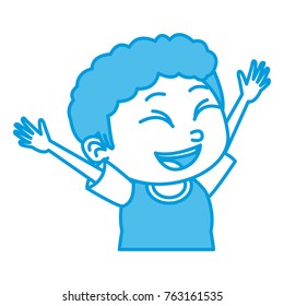 Cute schoolboy cartoon