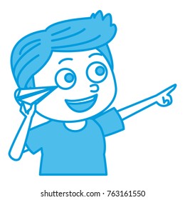 Cute schoolboy cartoon