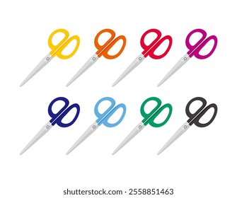 Cute Scissors Illustration Scissors Icon.
