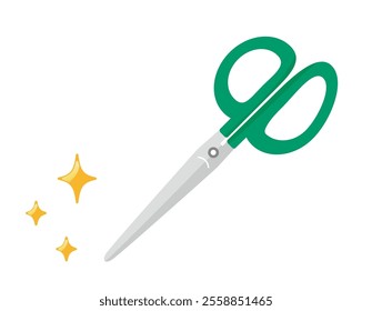 Cute Scissors Illustration Scissors Icon.