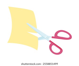 Cute Scissors Illustration Scissors Icon.