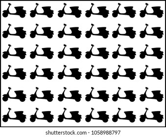 Cute Scooter pattern.