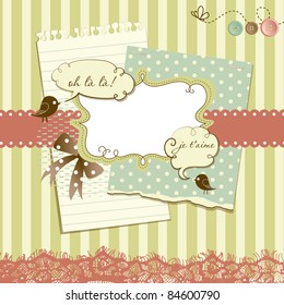 Cute scrapbook elements