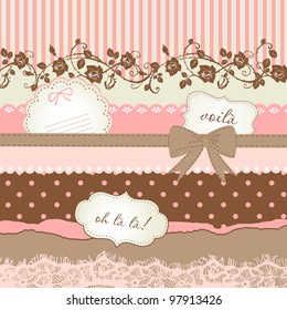 Cute scrapbook elements