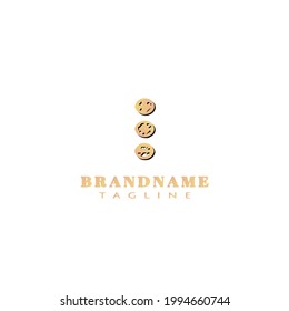 cute screw logo design cartoon icon modern vector illustration