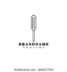 icono de plantilla de logotipo de destornillador lindo ilustración vectorial moderna