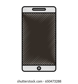 cute scribble cellhphone cartoon