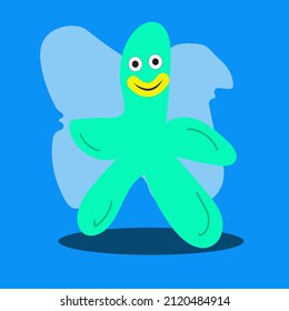 cute sea animal characters for kids wall decoration
