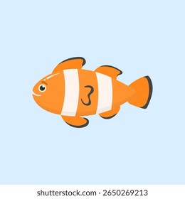 Cute sea animal illustration. Cartoon octopus, crab, and fish in colorful underwater scene. Vector marine life with coral, seaweed, starfish, and seashell for children’s happy aquatic collection.

