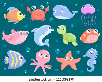 Cute sea animals