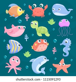 Cute sea animals