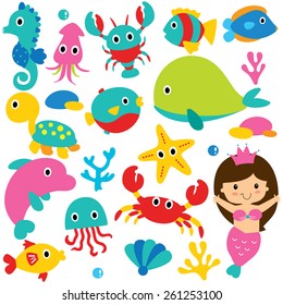 Download Sea Creatures Clipart High Res Stock Images Shutterstock
