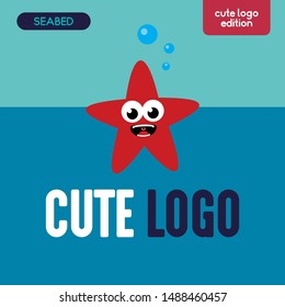 
Cute Sea Background Vector Logo