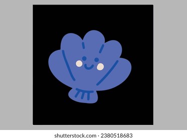 cute sea fish with a birthday theme vector