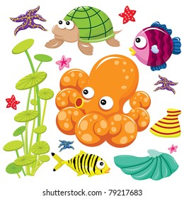 Cute Sea Life Collection Set