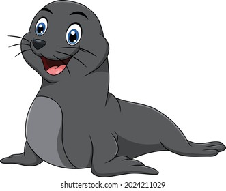 Cute Sea Lion Animal Vector Illustration