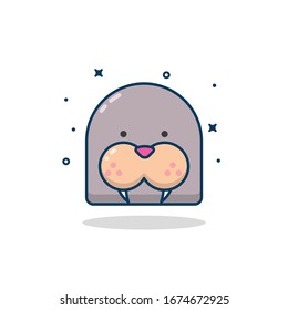 Cute Sea lion vector illustration. For sticker and more.