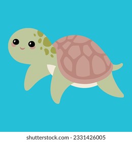Cute Sea Turtle. Cut Files For Cricut and Silhouette. 5