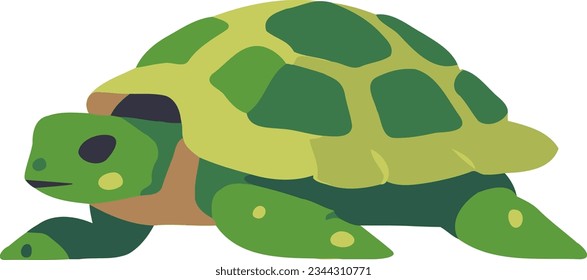 Cute Sea Turtle vector illustration svg
