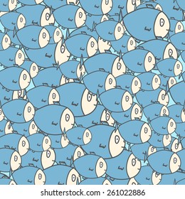 cute seafish pattern