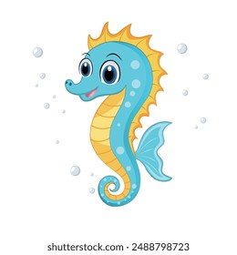 Cute seahorses are unique marine creatures known for their horse-like heads, upright swimming, and curled tails. They captivate with their gentle demeanor and intricate patterns.