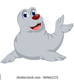 Cute seal cartoon