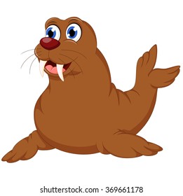 Cute seal cartoon