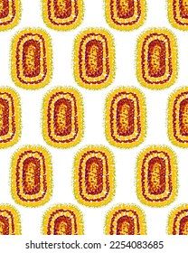 Cute seamless abstract pattern. Ornament in polka dot style. Grunge texture. Vector illustration.
